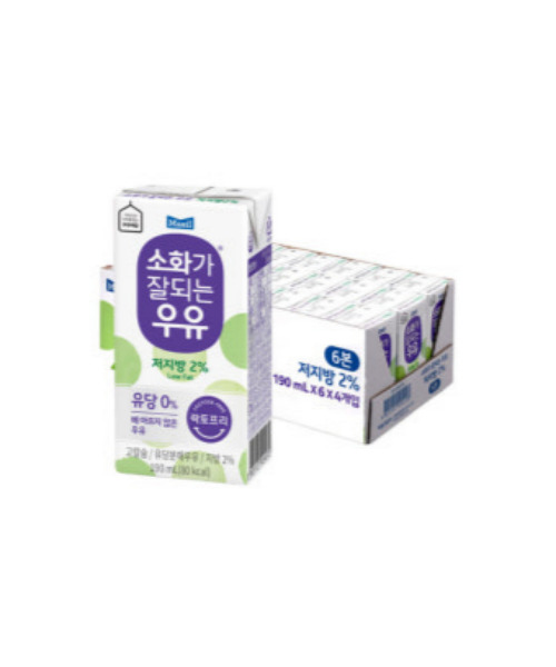 [매일] 소화가 잘되는 우유 저지방 멸균우유(190ml*24개)